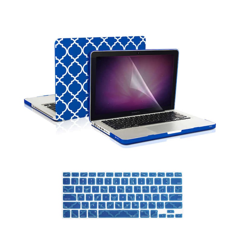 Quatrefoil Moroccan RED Matte Hard Case for Macbook PRO 13/" Retina A1425 /& A1502