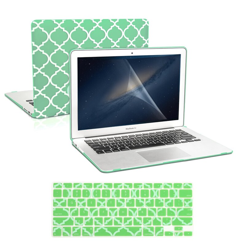 Black Quatrefoil Keyboard Skin Cover for Macbook Pro 13/" 15/" 17/"// New Air 13/"