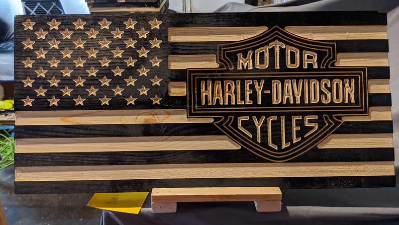 Shapeoko Carbide Create Harley Davidson Flag Template CNC .c2d | Etsy