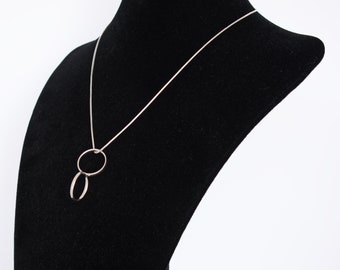 Collier minimaliste, Collier géométrique, Collier géométrique minimaliste, Collier pendentif, Bijoux géométriques, Bijoux minimalistes, Argent