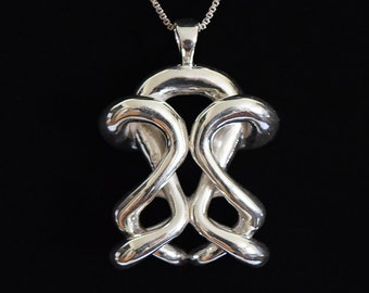 Silver Infinity Necklace, Infinity Jewelry, Silver Pendant Necklace, Silver Infinity Pendant, Infinity Necklace, Statement Pendant, Jewelry