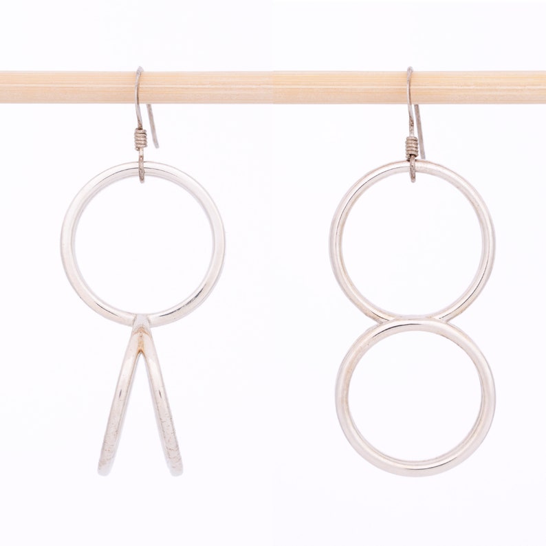 mismatched earring set