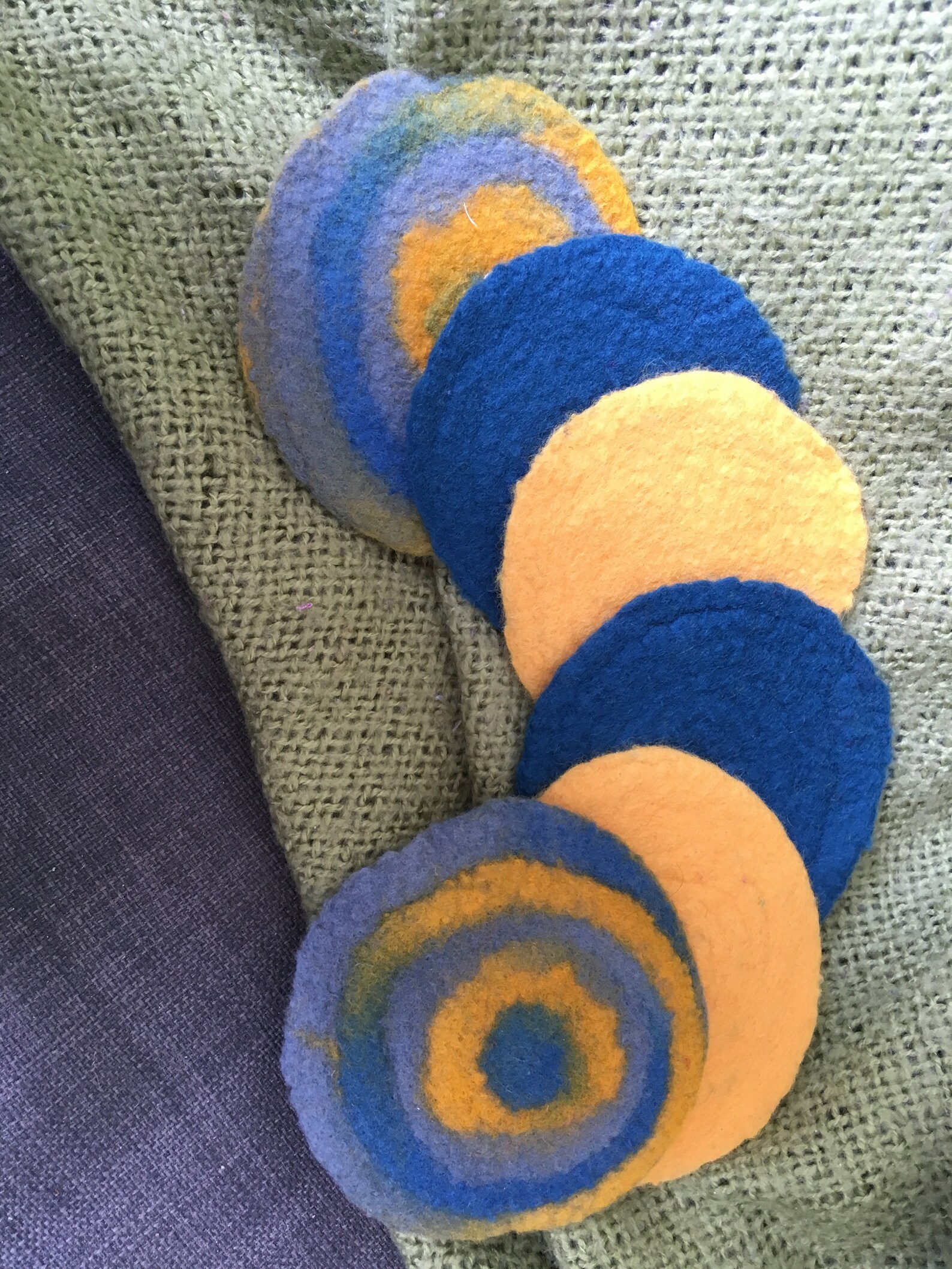 Felted Coasters Etsy