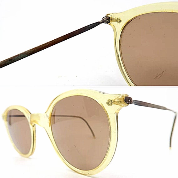 Original 1930s/40s Acetate and Steel French Sungl… - image 5