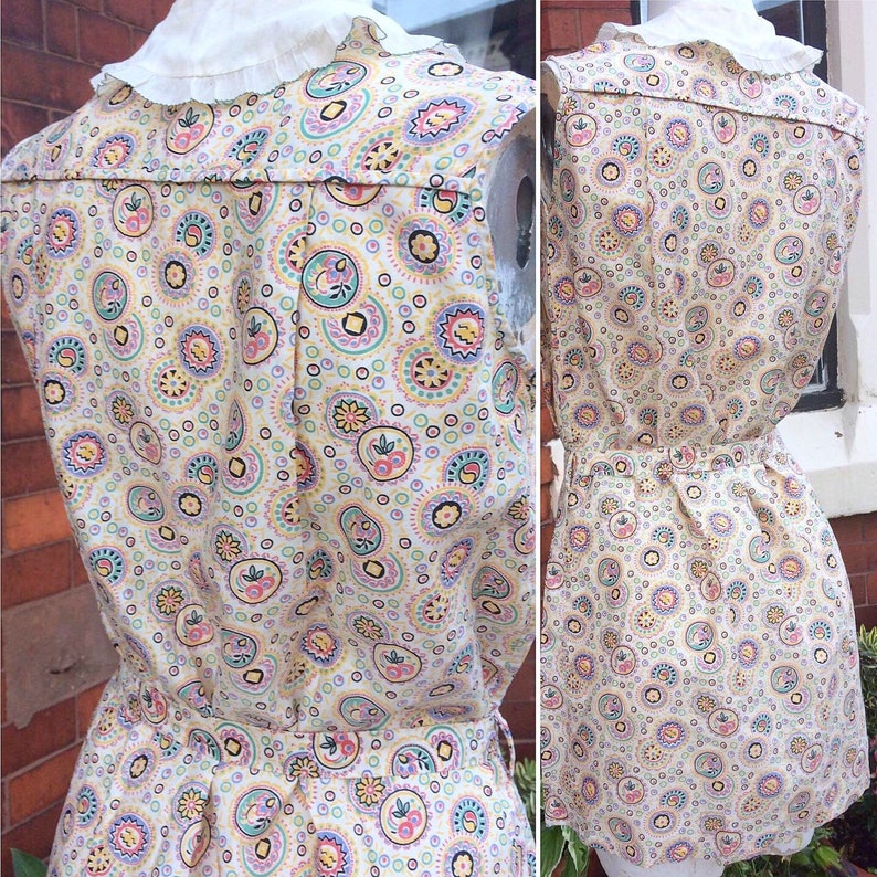 RARE Original 1930s Three Piece Blouse Shorts and Matching Belt Playsuit with Cute Novelty Print!