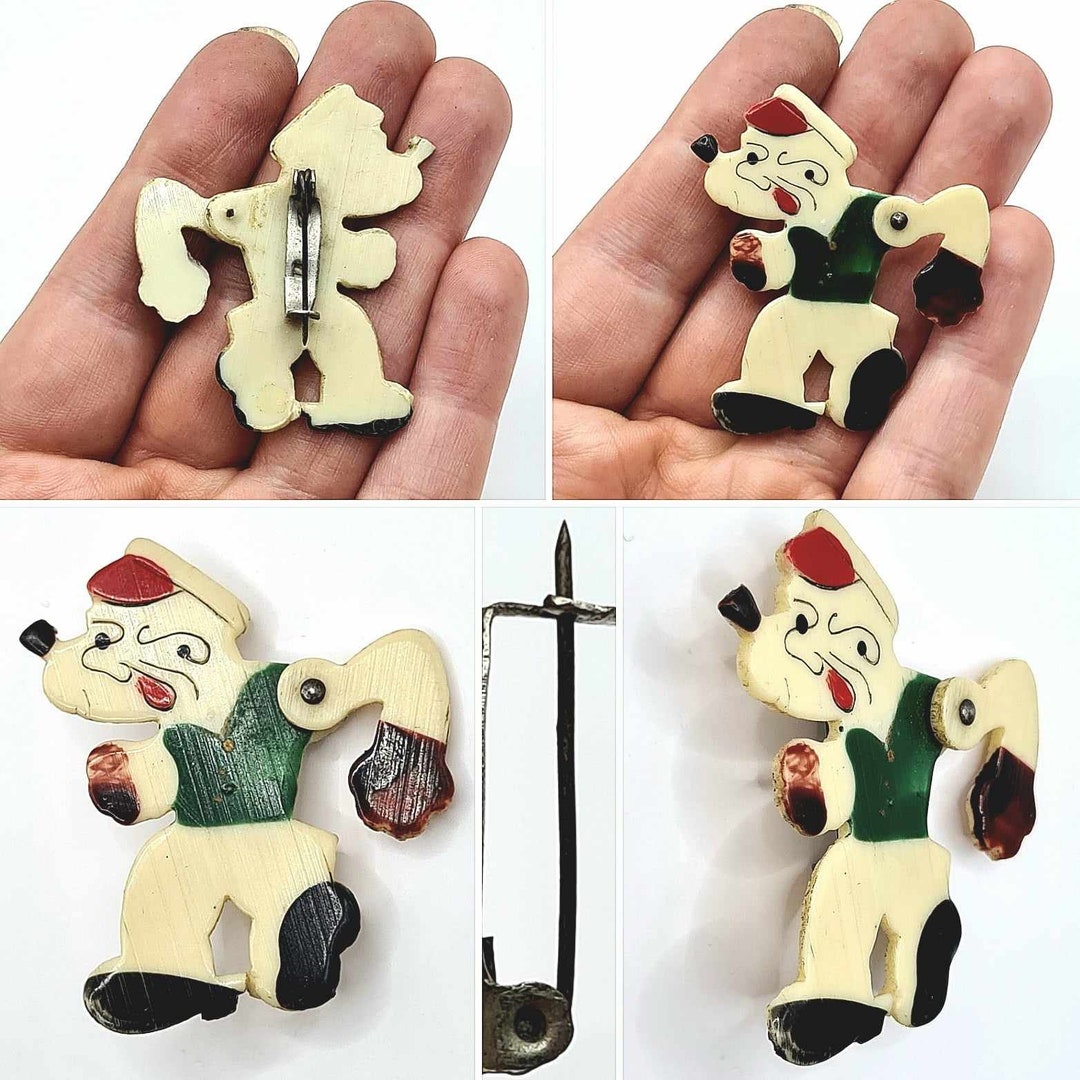 Original 1930s/40s Early Plastic Popeye Cartoon Moving Etsy
