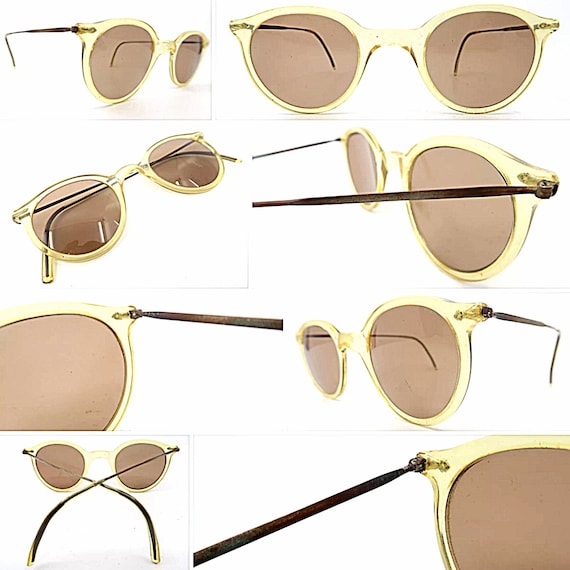 Original 1930s/40s Acetate and Steel French Sungl… - image 1