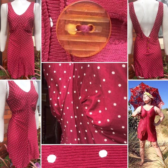 SUPER RARE Original Late 1930s VOLUP Burgundy and