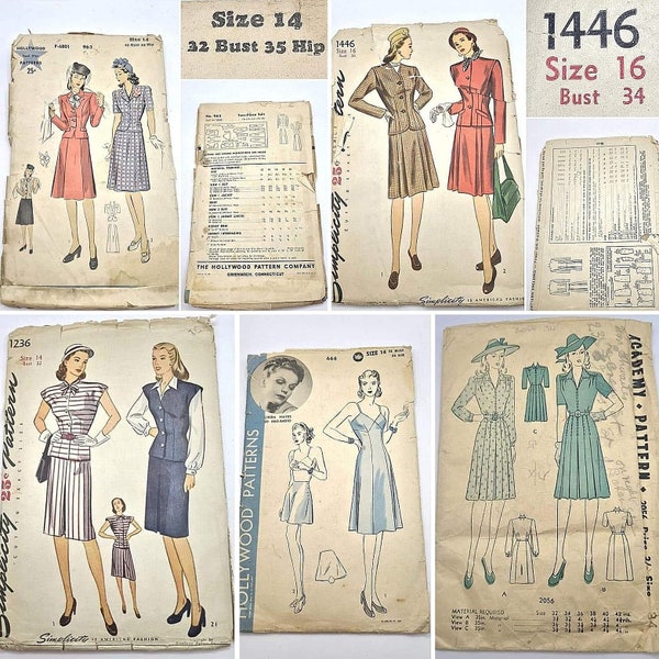 1940s Suit Pattern - Etsy