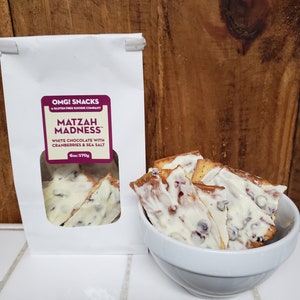 Matzah Madness™  White Chocolate with Cranberries and Sea Salt