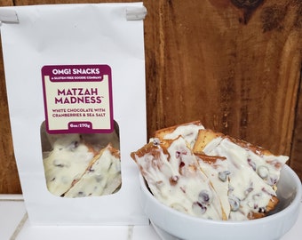 Matzah Madness™  White Chocolate with Cranberries and Sea Salt