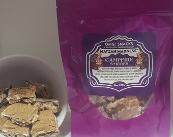 Matzah Madness™ Dark Chocolate Campfire S'mores