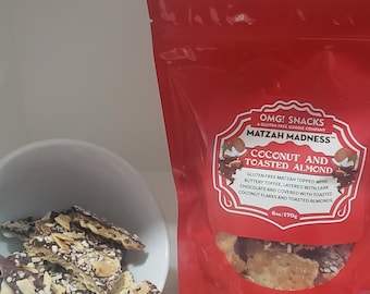 Matzah Madness®   Dark Chocolate with Toasted Coconut & Almonds