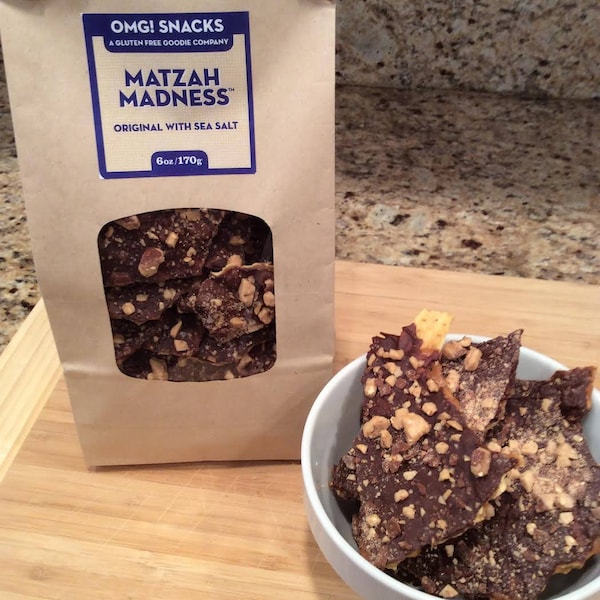 Matzah Madness®   Dark Chocolate with Toffee Pieces & Sea Salt