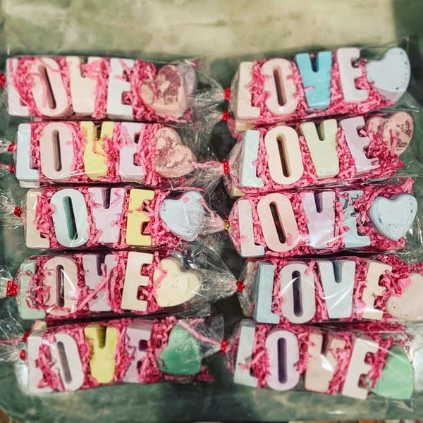 LOVE Letter Sidewalk Chalk Valentines Day favors for kids valentine exchange class gift from teacher galentines party favor