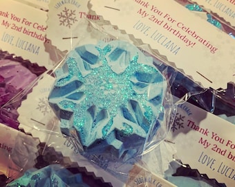 Sparkly JUMBO Snowflake Favors Frozen Party Favor Winter ONEderland Sidewalk Chalk Class Favors for Kids Holiday Class Gift From Teacher