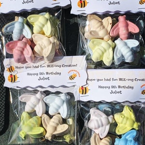 Bee favors for kids allergy friendly bee party theme bee creative sidewalk chalk kids favors class gifts birthday favors goody bags