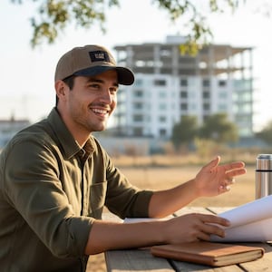 Peut inclure: Une casquette de baseball beige avec une visière foncée et l'écusson noir du logo CAT sur le devant. La casquette présente une calotte structurée, une visière incurvée et une fermeture à sangle en tissu à l'arrière pour un style classique.