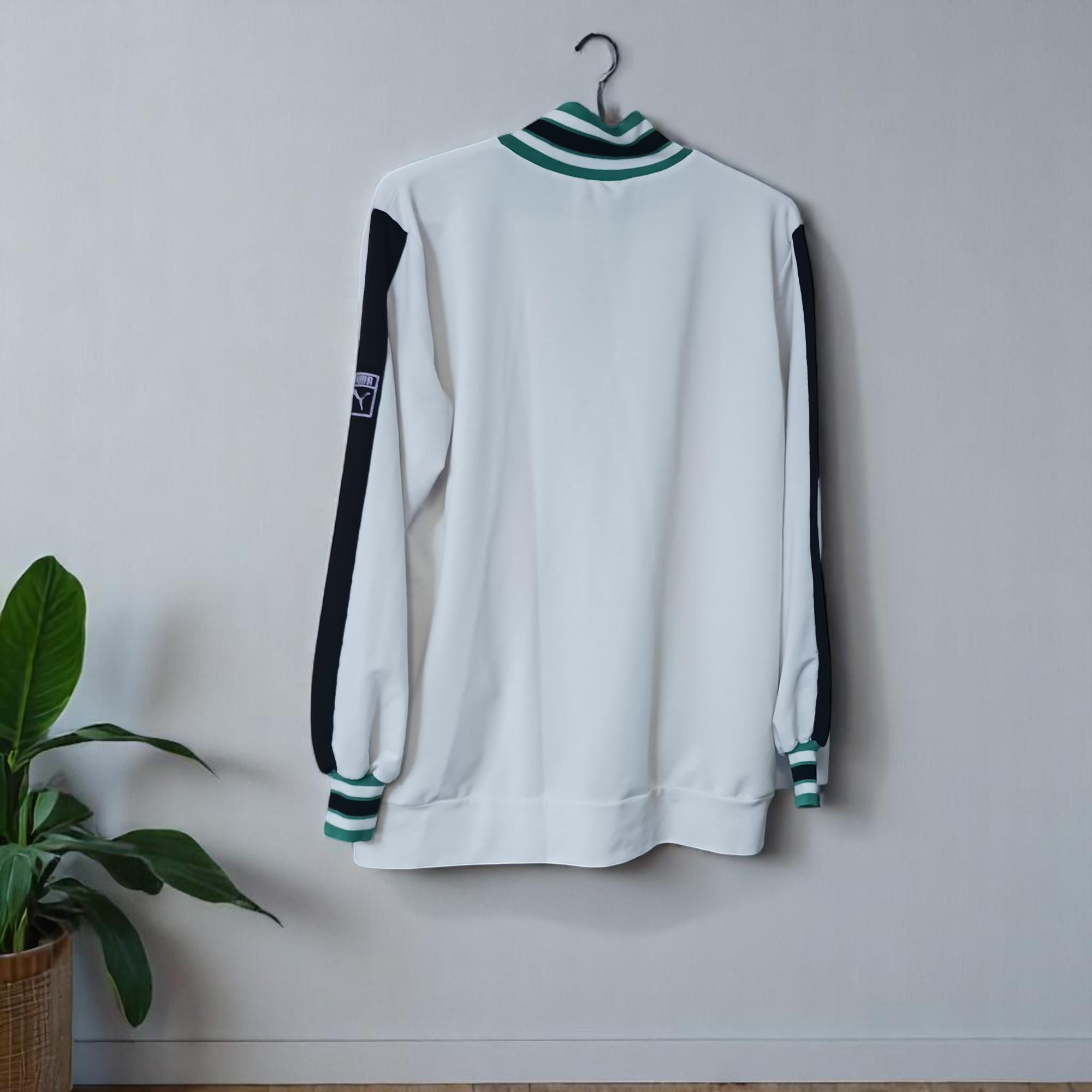 Vintage Puma Track Jacket XL: 90s Y2K White & Green Sportswear - Etsy