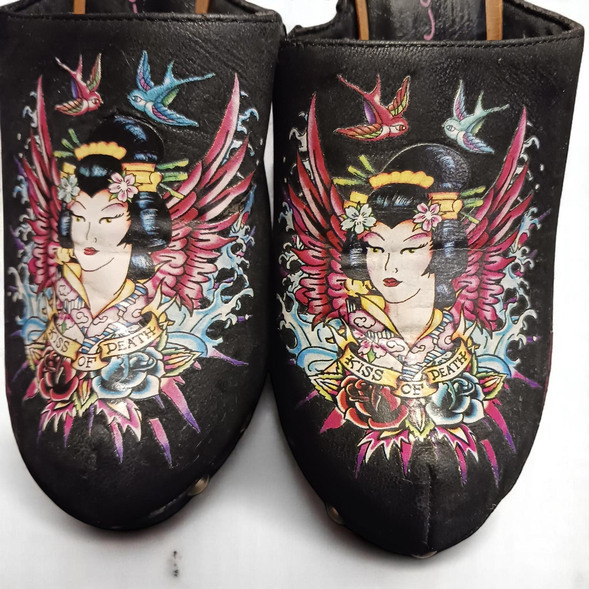 Ed Hardy スカルデザインブーツ Ed Hardy スカルデザインブーツ