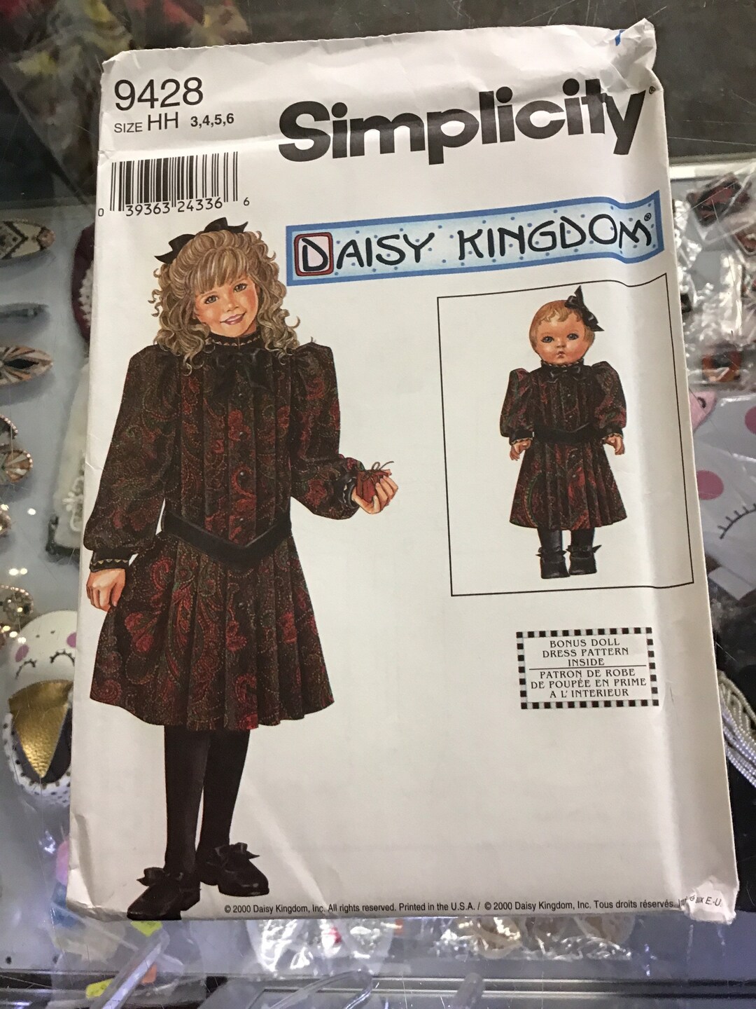 Simplicity Daisy Kingdom Dress Pattern 9428. Size 3,4,5,6 Etsy