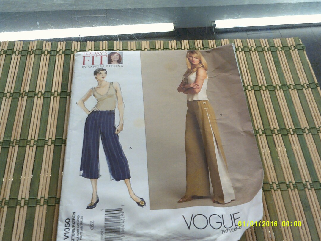 Todays Fit by Sandra Betzina for Vogue Pants Pattern V1050. All Sizes ...
