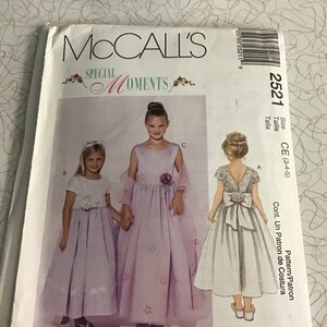 McCall&#39;s speciale momenten meisjes jurk patroon. Maten 3-4-5