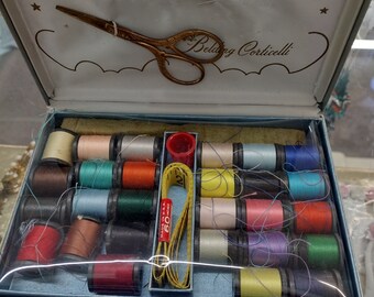 Vintage Bleeding Corticelli sewing box