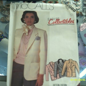 McCalls womens blazer pattern. 2088. Size 12
