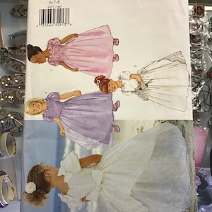 Butterick child’s formal dress pattern 6957.  Size 6,7,8