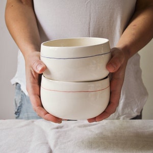 Handmade ceramic bowls set image 1