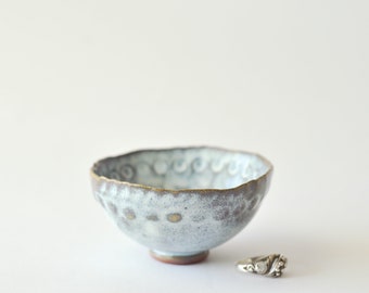 Handmade ceramic ring dish