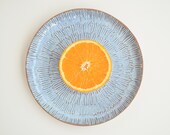 Handmade ceramic serving plate