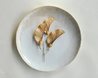 Handmade ceramic serving plate