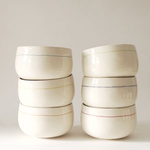 Handmade ceramic bowls set image 4