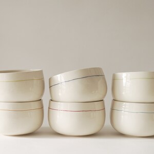 Handmade ceramic bowls set image 6