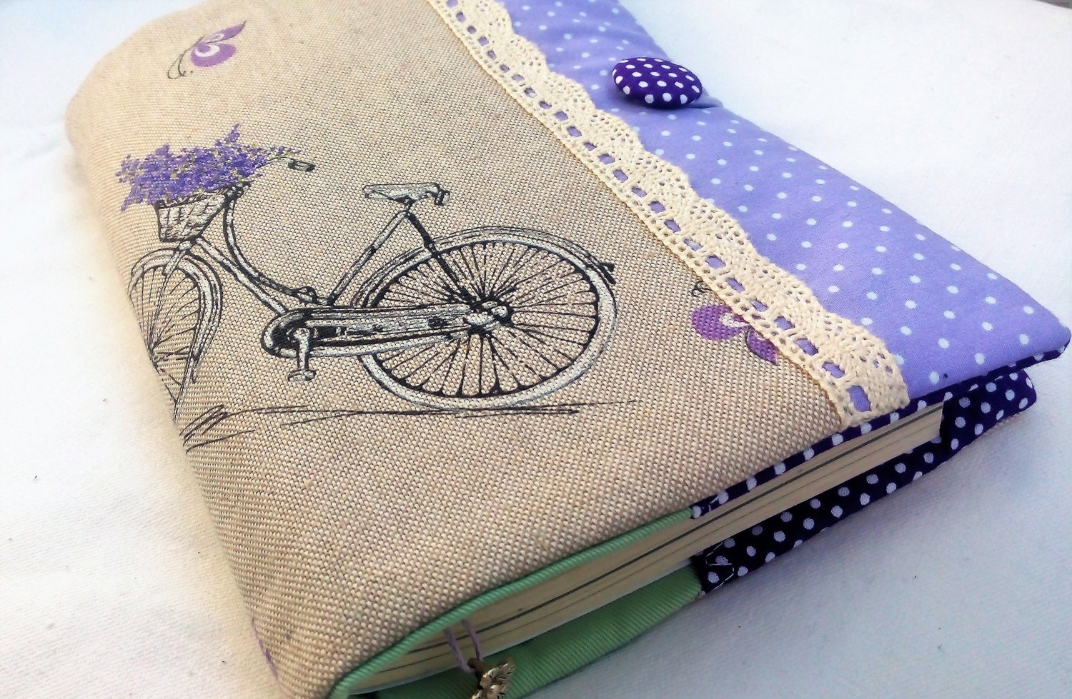 Girls diary cover Fabric book cover A5 Diary cover Gift for Etsy