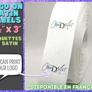 Satin Clothing Labels Sew in ULTRA SOFT / Crochet / Hand knitted / Knitting / Quilt / Handmade garment / custom made by tags Custom Label