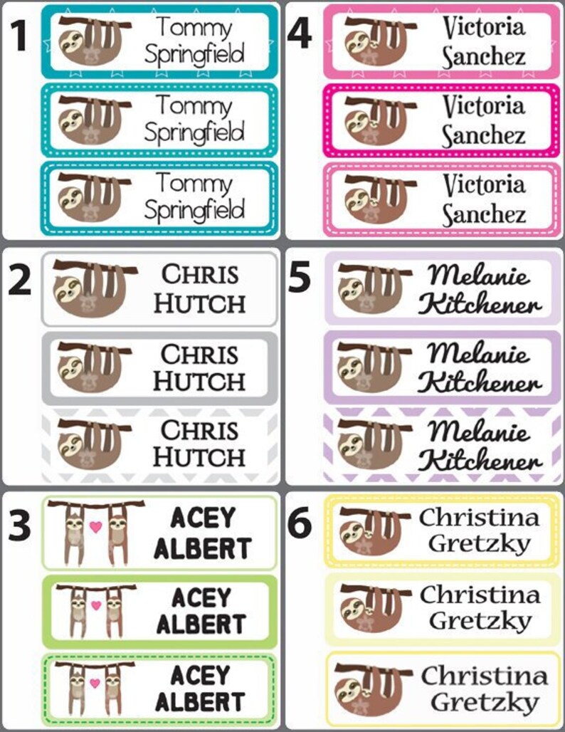 Iron On Clothing Labels Name Tag/ Daycare and School/ Laundry Etsy