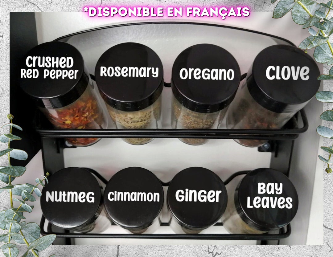 Custom Pantry Vinyl Labels / Spice Rack Kitchen Organizing Label ...