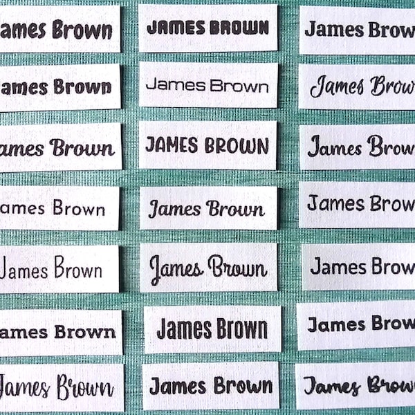 Daycare Name Labels Fabric Etsy