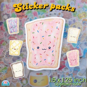Autocollants / Pop Tarts / Journal Scrapbooking Planner stickers / Vinyle Mat / Banane Cactus Abeille Grenouille Papillon Chats Pigeons