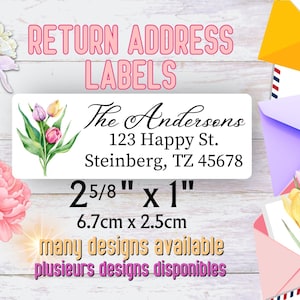 Étiquettes d'adresse de retour / Étiquette postale adhésives personnalisée / Étiquettes poste / courrier Lot de 30 / Halloween Automne