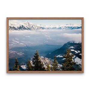 Dorf in den Schweizer Alpen Digitaler Download