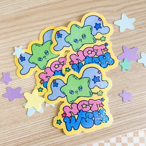 NCT WISH Holographic Vinyl Sticker Decal