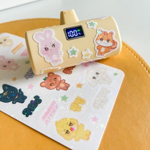 Ateez Aniteez inspired Character Sticker Sheet Deco