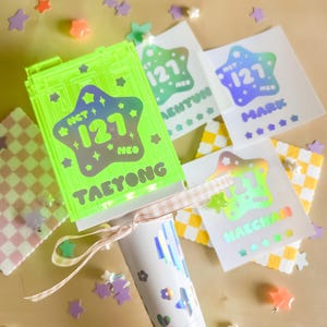 NCT 127 Bubble Star - Pegatina holográfica Neobong para lightstick K-Pop Kpop Calcomanía de vinilo