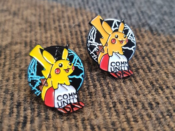 Pikachu Enamel Pin Pokemon Go Community Day January 2018 Etsy