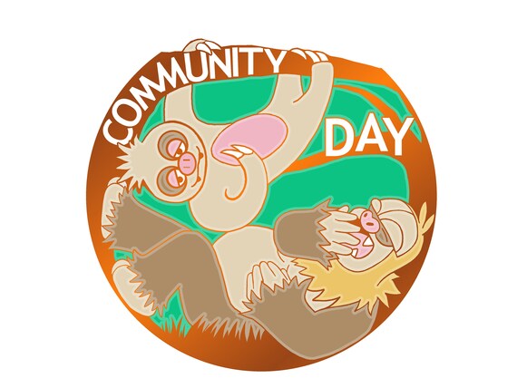 Slakoth Enamel Pin Pokemon Go Community Day June 2019