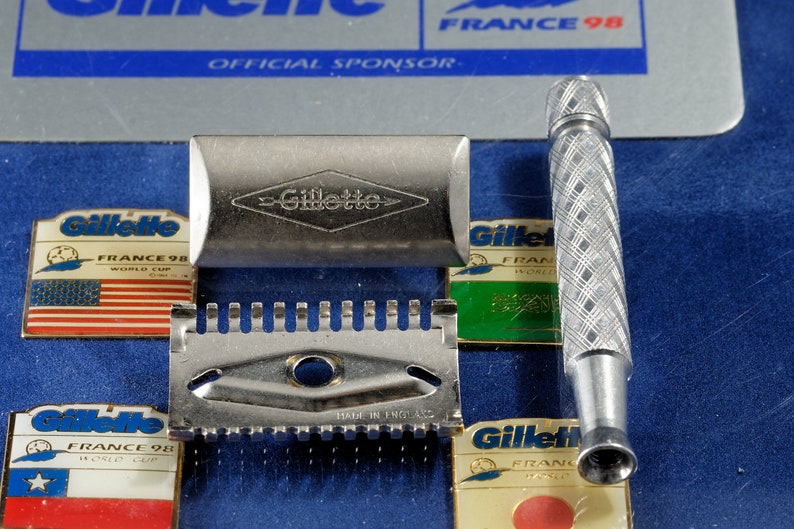 Very Rare Open Comb Gillette Tech Made In England Safety Etsy